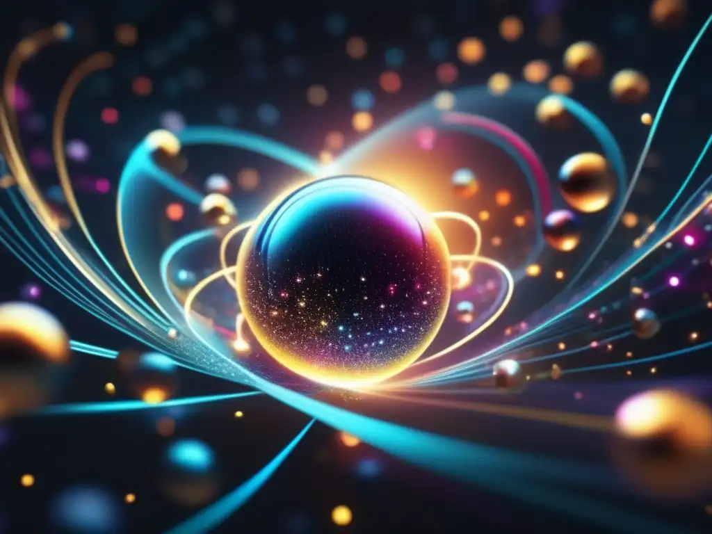 Abstracción hipnótica de la computación cuántica Computación cuántica: misterios revelados (8k imagen abstracta de quantum computing)