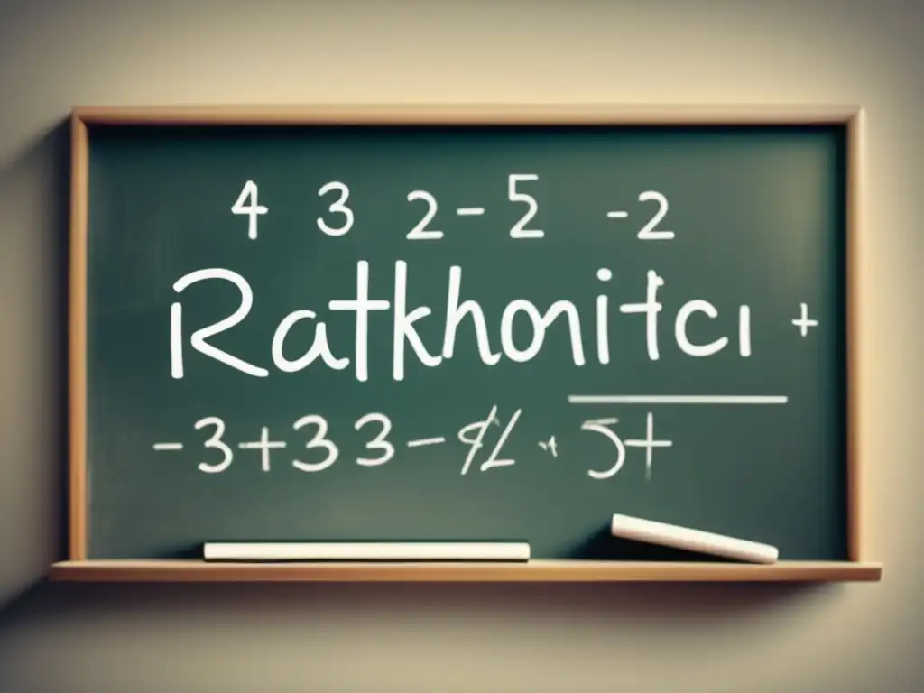 Filosofía de la ciencia de Kant: Matemáticas y lógica en una imagen abstracta de pizarra negra