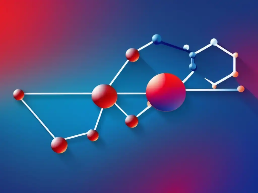 Importancia ácidos/bases en química inorgánica-Imagen abstracta minimalista de poder e impacto