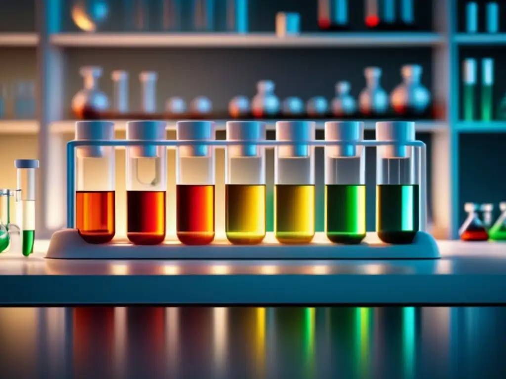 Fotoquímica en química: representación abstracta y detallada de reacciones fotoquímicas en un laboratorio