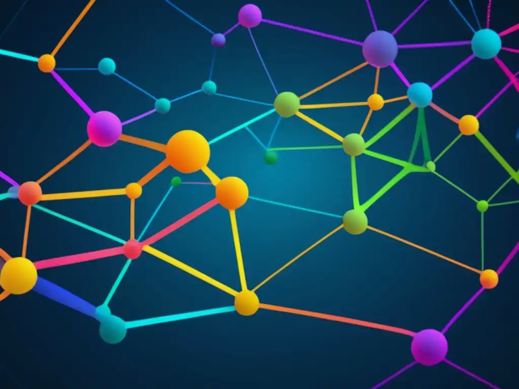 Importancia de modelos predictivos en biología: Intrincadas interacciones y relaciones bioquímicas en una imagen abstracta