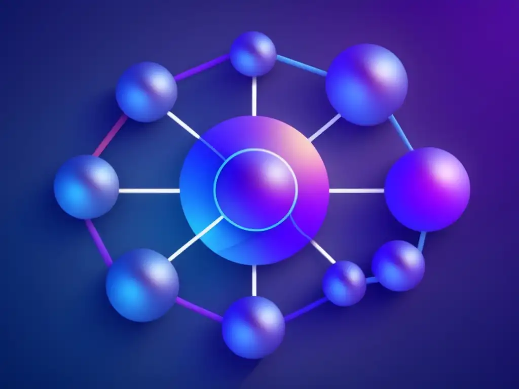 Imagen: Farmacogenómica y resistencia a antibióticos, red compleja y abstracta en tonos azules y morados (110 caracteres)