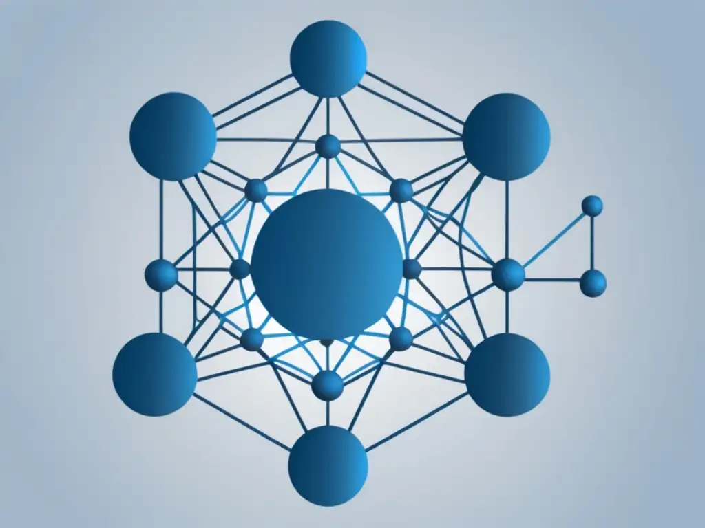 Importancia ética inteligencia artificial: red interconectada simbolizando la complejidad y equilibrio de la IA