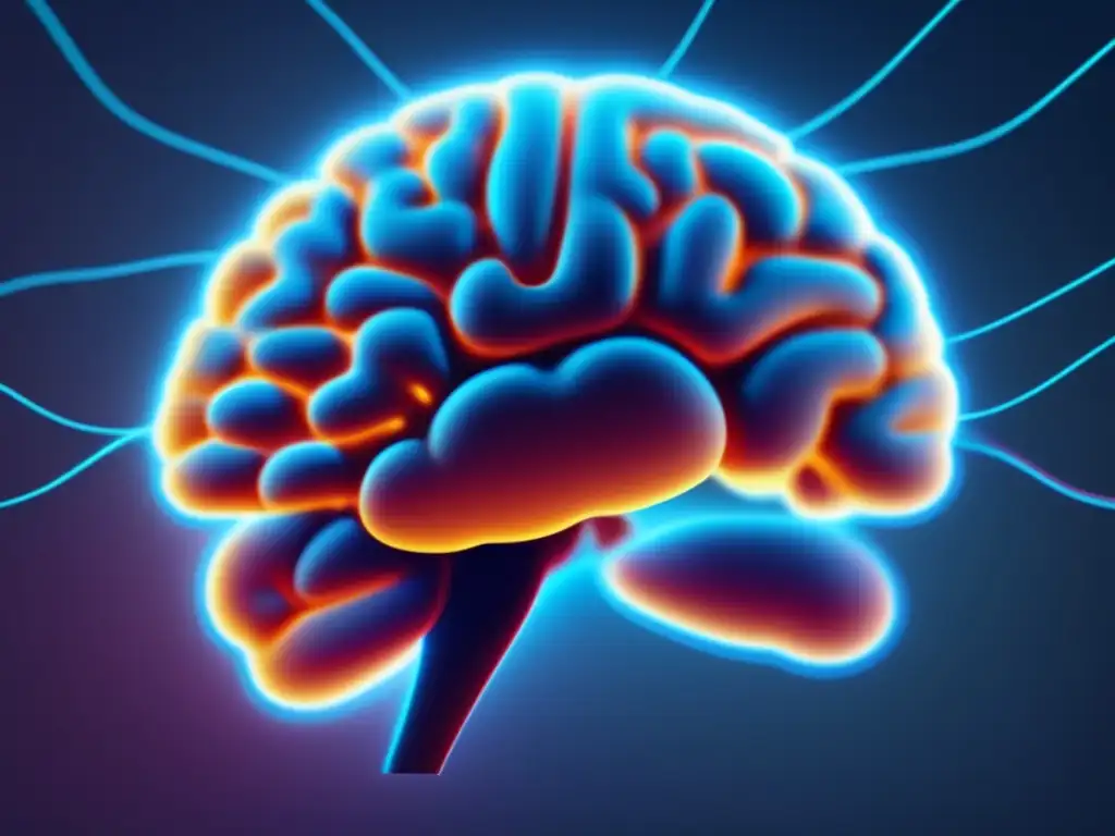 Descubriendo las bases de la neurociencia: imagen impactante de un cerebro abstracto y luminoso