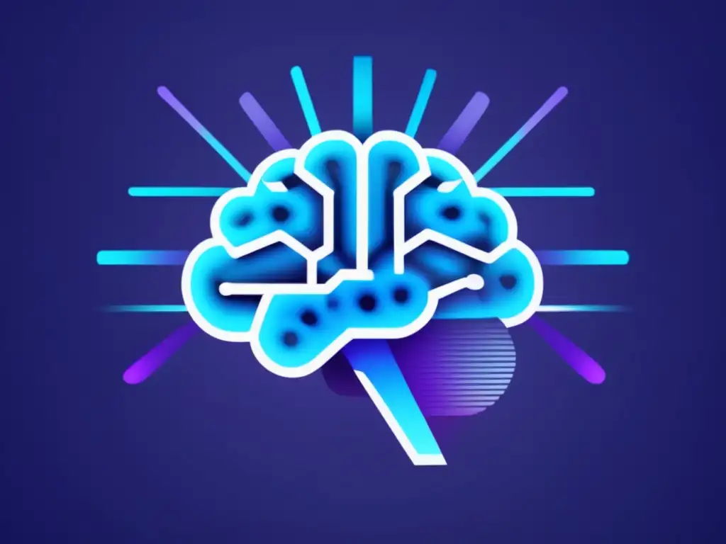 Evolución neurobiológica de cerebro humano, abstracto y minimalista