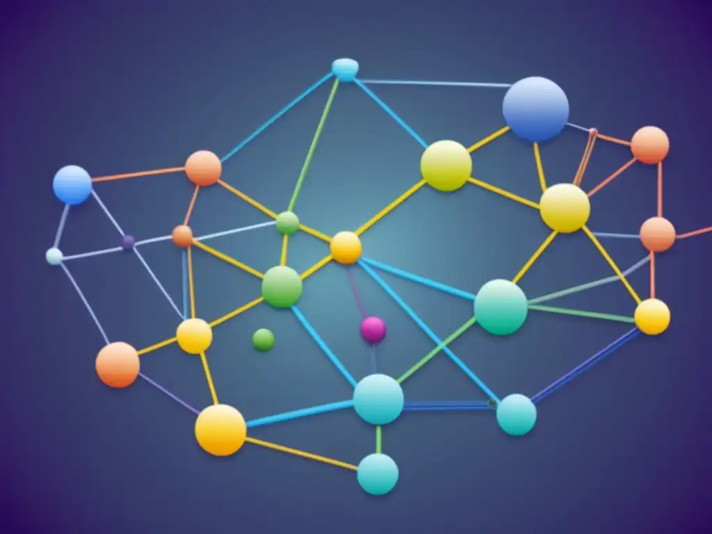 Herramientas de análisis de datos genéticos: Red de genes compleja, interacciones detalladas y conexiones intrincadas