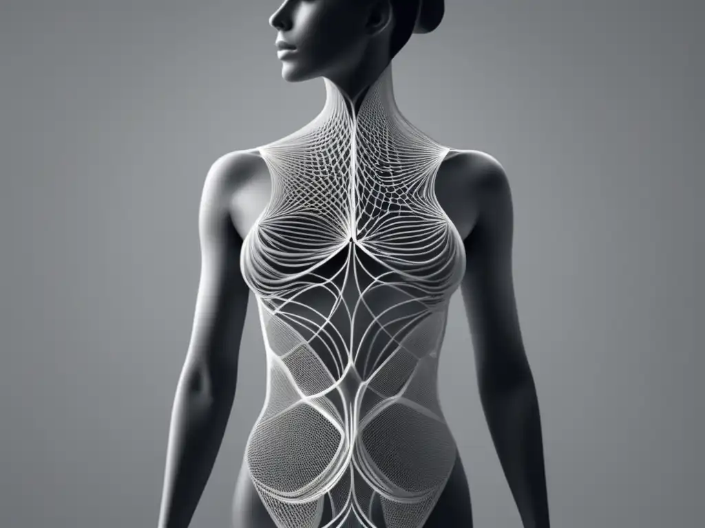 Anatomía humana: Red minimalista del cuerpo humano