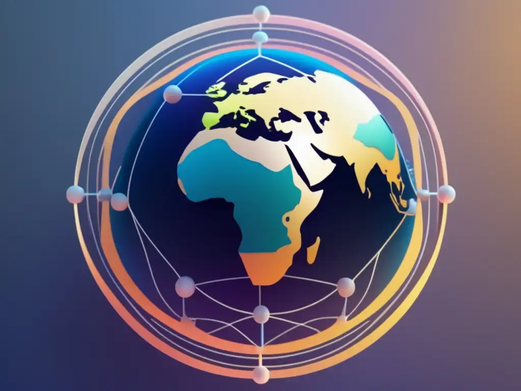 Imagen de la Tierra rodeada de circuitos nanoelectrónicos, simbolizando la solución a la crisis climática