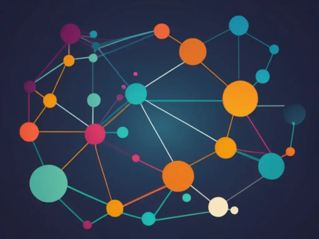 Red de nodos interconectados que representan la ciencia de datos en biología del comportamiento