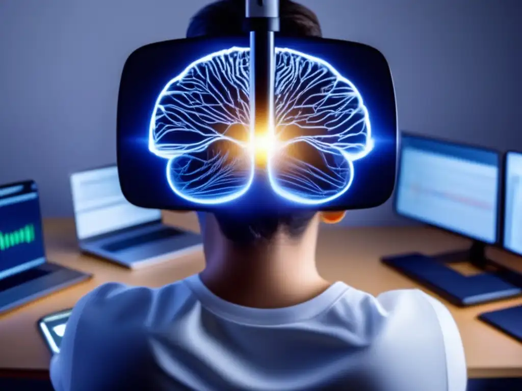 Neurociencias del sueño y sueños: red neural abstracta en el cerebro durante el sueño