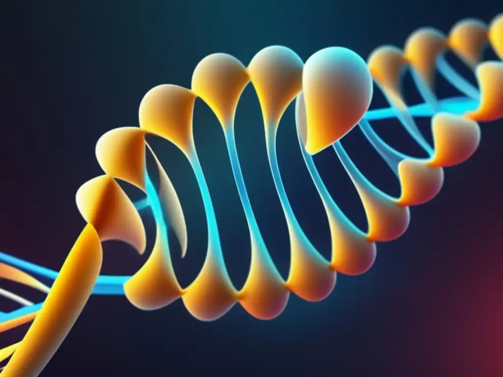 Imagen 8k de la revolución genética de CRISPR: estructura de ADN futurista, precisa y vibrante