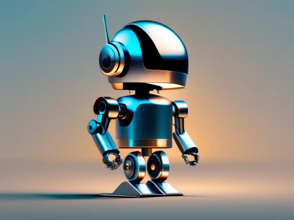 Robot futurista en vigilancia Robot de vigilancia futurista muestra sofisticación y eficiencia en entorno urbano - Importancia robots autónomos seguridad