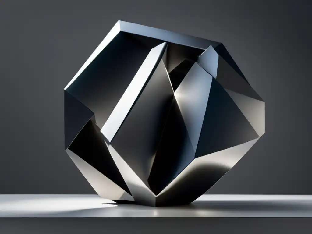 Escultura futurista de lujo avanzado Escultura minimalista futurista de materiales de lujo: Avances en materiales para fabricación de lujo