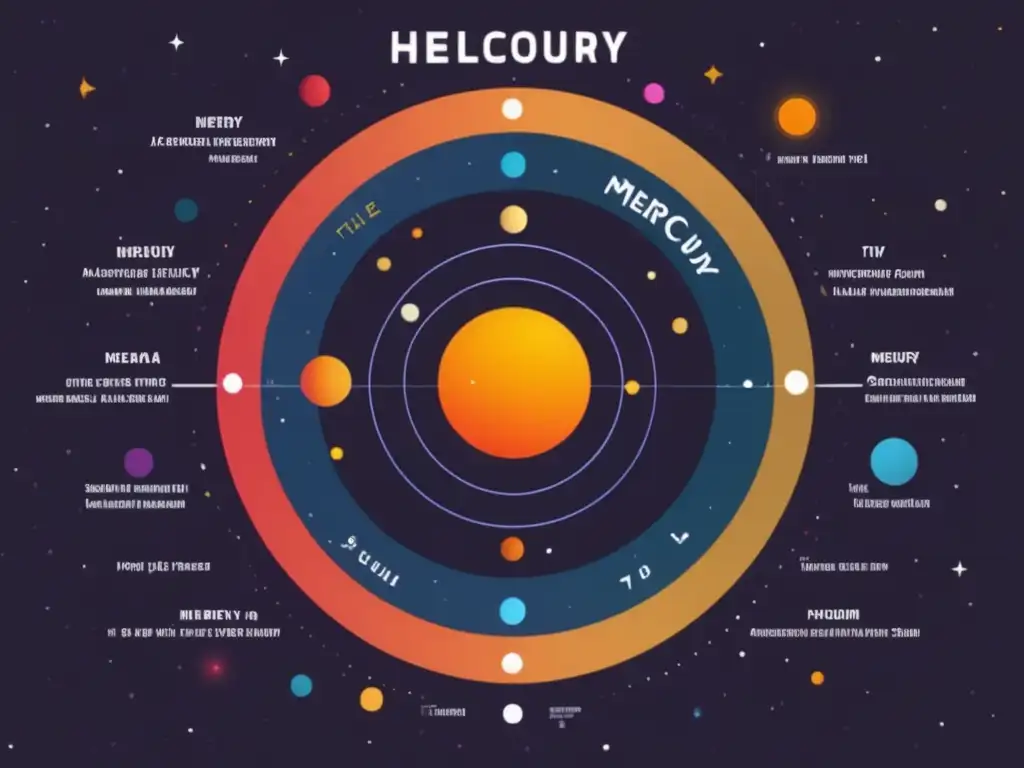 Descubrimiento del heliocentrismo y su influencia en la ciencia moderna: modelo solar con planetas y órbitas