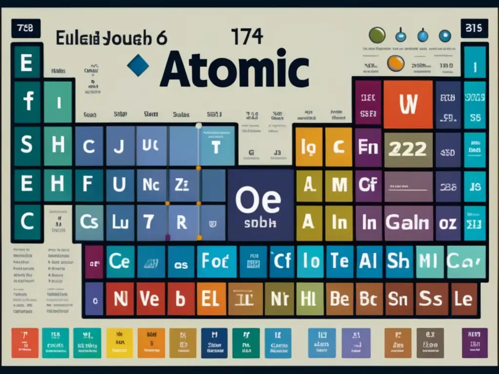 Mosaico colorido de la tabla periódica: Importancia en educación científica