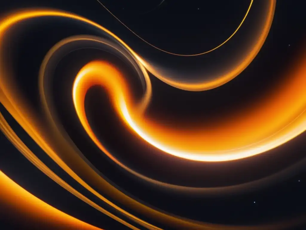 An abstract, minimalistic image of swirling solar flares in vibrant shades of orange and yellow, symbolizing the powerful forces of space weather