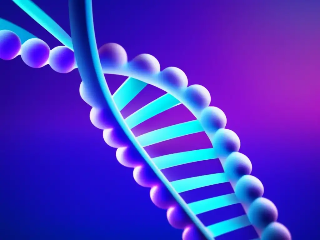 Importancia de las vacunas personalizadas: Imagen 8k ultradetallada con fondo futurista en tonos azules y morados, ADN y jeringa estilizada